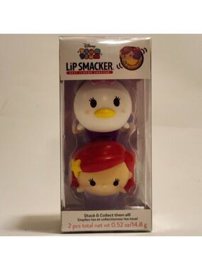 DISNEY TSUM TSUM LIP SMACKER Daisy Duck Ariel The Little Mermaid BNIP